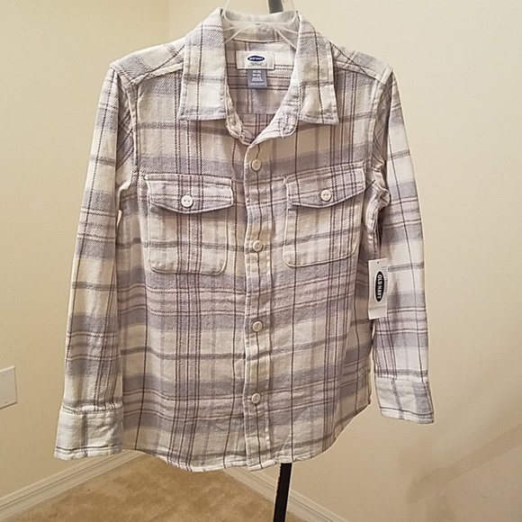 New Old Navy Flannel Boys Shirt - Picture 1 of 4